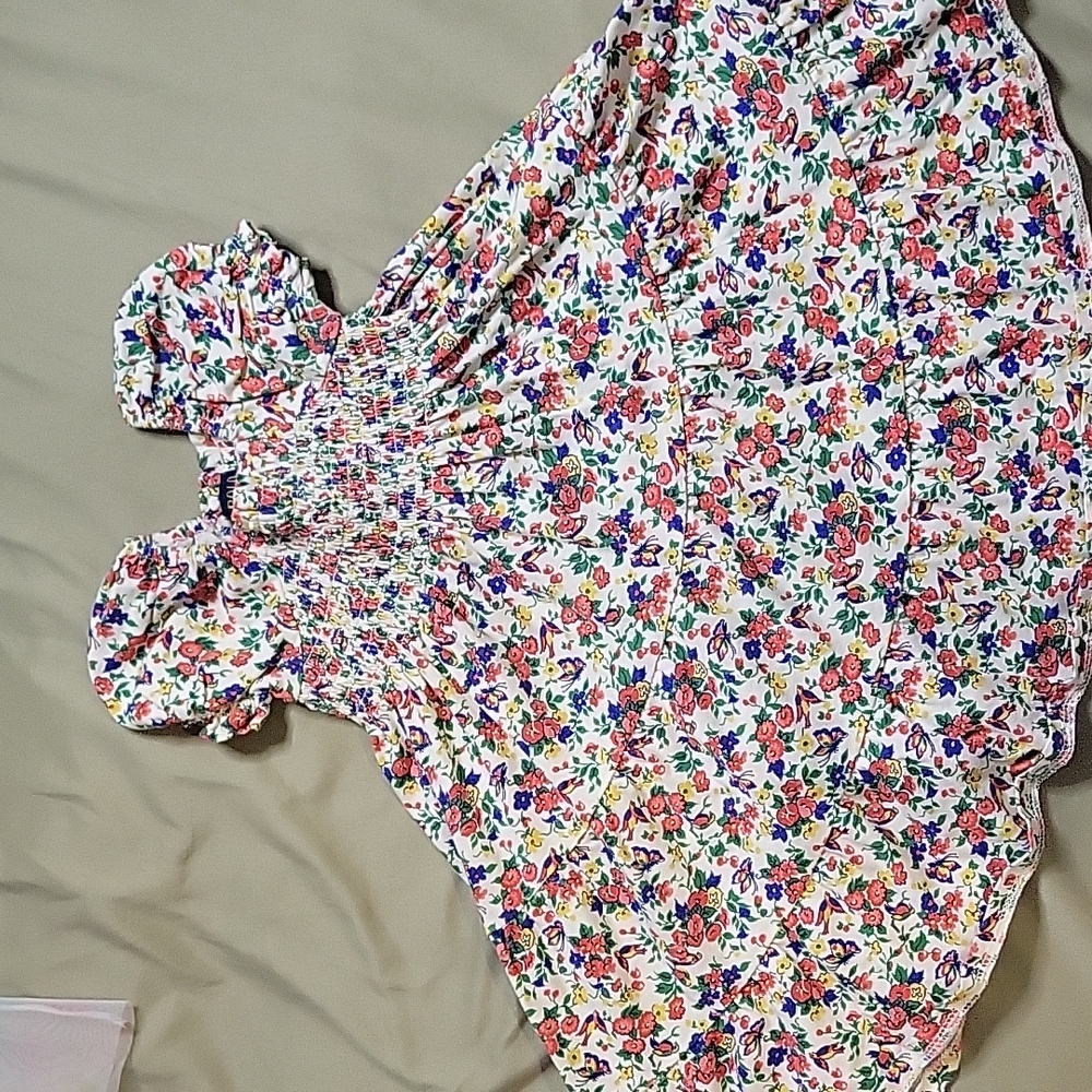 Toddler girl sun flower dress